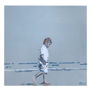 Joanna Woyda, The Beach: A Walk, 2024, Acrylic on Canvas For Sale