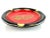 Red Vintage Italian Black and Red Ceramic Ashtray With Gilt Dragon Motif For Sale - Image 8 of 10