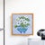 Original Framed Oil Acrylic Botanical Painting, Organic Boho Art Floral Wall Art, 13" X 13" by Tatiana Duperault For Sale - Image 4 of 4