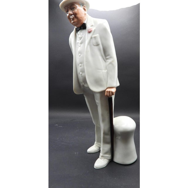 Royal Doulton Sir Winston Churchill British Prime Minister Royal Doulton Figurine 1984 H. N. 3057 For Sale - Image 4 of 8