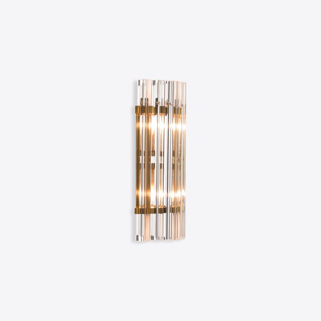 Metal Small Clear Amaro Wall Light from Pure White Lines For Sale - Image 7 of 9