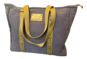 A 2006 Louis Vuitton Antigua Cabas Gm Brown Cotton Tote Bag