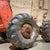 1950s Vintage 1940s–1950s Structo Pressed Steel Orange Road Grader Toy For Sale - Image 5 of 12