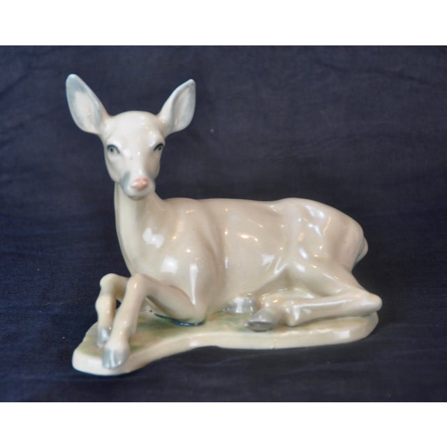 Beige Lying Deer, Spain, 1970s For Sale - Image 8 of 8