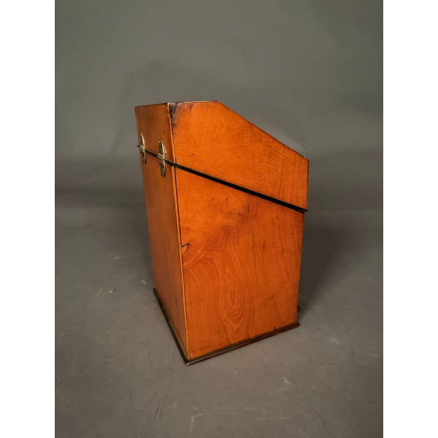 18th Century English Satinwood Document Box With Exotic Wood & Silver Inlay, Circa 1780 For Sale - Image 10 of 18