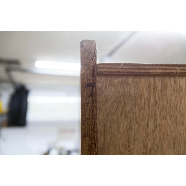 Mid-Century Modern Oak Veneer Wardrobe with Doors and Drawers, 1950s For Sale - Image 13 of 18