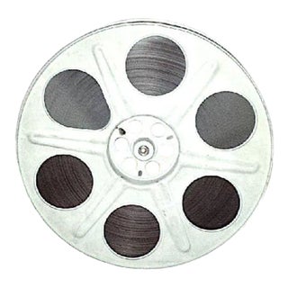 Vintage Mid Century Motion Picture Movie Reel With 35mm Motion Picture Film For Sale