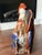 Vintage Large Italian Majolica Pottery Rooster Chicken Sculpture - 17" For Sale - Image 4 of 7