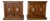 Unique Furniture Bolero II Collection 2817 | Walnut (Sandia) Finish Nightstands | Pair For Sale