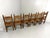 Rustic Oak Razor High Back Dining Chairs, 1960s, Set of 6 For Sale - Image 15 of 18