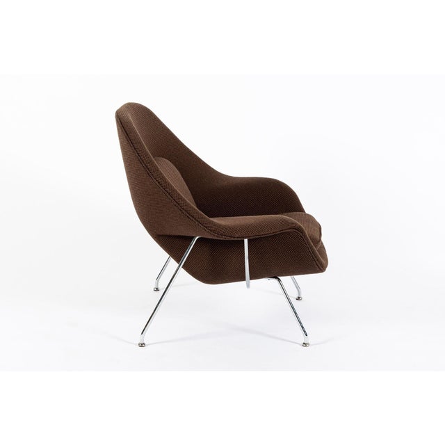 Brown Early Restored Mid Century Brown Womb Lounge Chair by Saarinen for Knoll, Multiples/Custom Available For Sale - Image 8 of 17