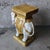 Mid-Century Modern Mid 20th Century Hollywood Regency Gold & White Ceramic Elephant Garden Seat Plant Stand For Sale - Image 3 of 7