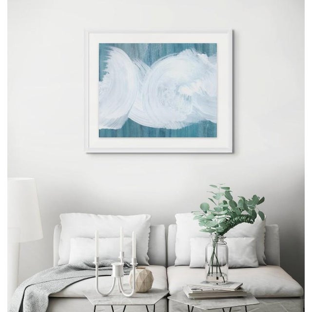 Textile Modern Abstract Original Canvas Art Print Swirl Series For Sale - Image 7 of 7