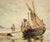 Loading the Cargo Ship - Brittany France - Watercolor 19th Century For Sale In Monterey, CA - Image 6 of 7