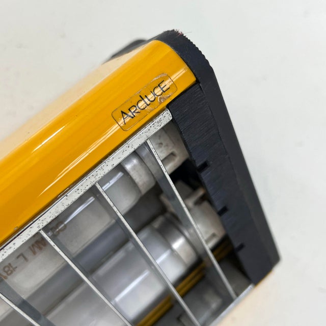 Yellow Yellow Corner Neon Light from Arcluce, 1990s For Sale - Image 8 of 9