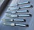 1960s A Cased Set of 12 Silver Dinner Knife, Leighton by Walker & Hall For Sale - Image 16 of 17