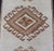 Ivory Vintage Turkish Tulu Runner With Ivory Field and Soft Brown Diamond Motifs For Sale - Image 8 of 11