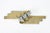This vintage mid century modern Curtis Jere metal ribbon wall art hanging sculpture features contrasting brass and silver...