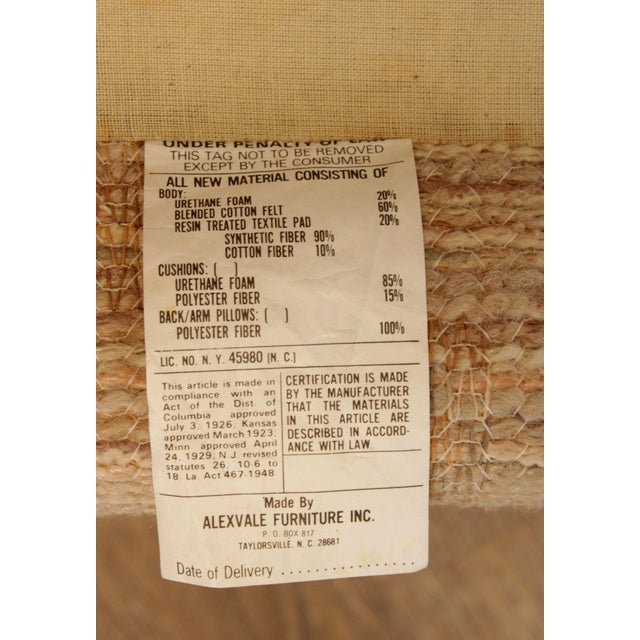 Alexvale Vintage Rattan Upholstered Sofa Chairish