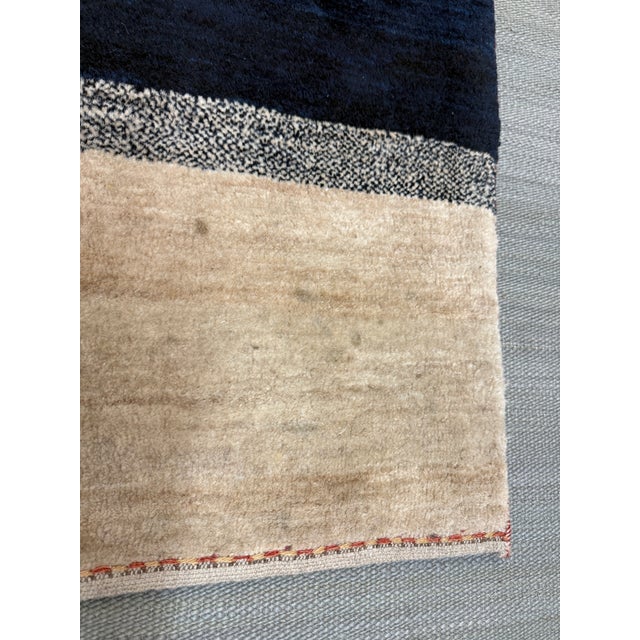 Textile 3ft 1in × 4ft 8in Persian Gabbah Striped Area Rug For Sale - Image 7 of 12