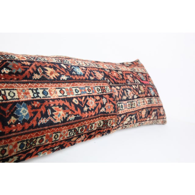 Ink Blue - Authentic Decorative Vintage Tribal Textile Pillow Cover -15'' X 43'' For Sale - Image 8 of 9