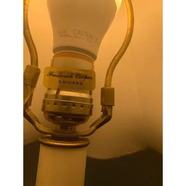 Late 20th Century Frederick Cooper Porcelain Candle Lamp For Sale - Image 5 of 6