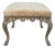 Panache for Michael Taylor Cut Velvet Upholstered Bench Ottoman For Sale