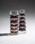 Ilm-kristall ruby red block vase duo, east germany, c. 1960s–1970s a striking pair of ruby red overlay crystal vases...