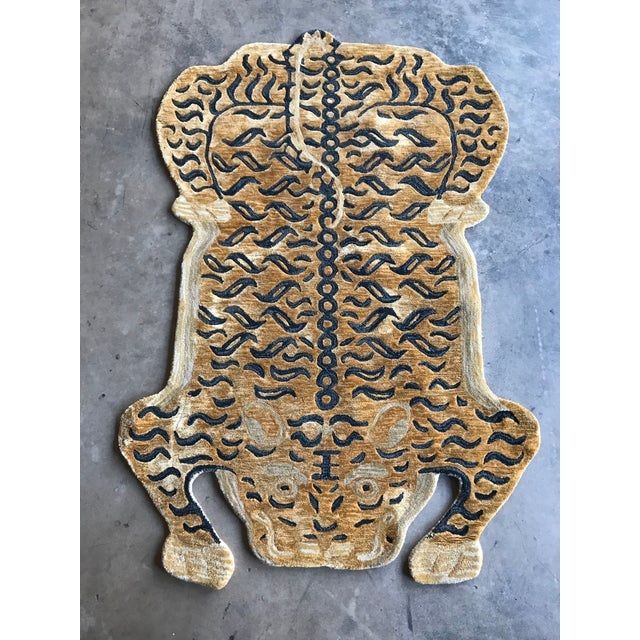Modern Wool Tibetan Tiger Rug - 4' X 6' For Sale In Atlanta - Image 6 of 11