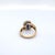 Late 20th Century Late 20th Century 14k Yellow Gold Ring With Gia Certified Blue Oval Sapphire & Diamond Accents, Size 6.5 For Sale - Image 5 of 8