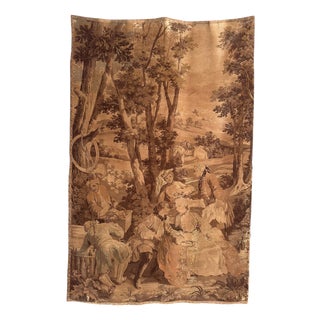 Antique French Jacquard Tapestry Panel in the style of Aubusson, 1920s For Sale