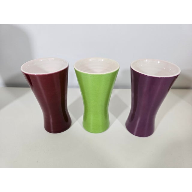 Ceramic Model 860 Pitcher and Tumblers by Pol Chambost, France, 1950s, Set of 7 For Sale - Image 15 of 17