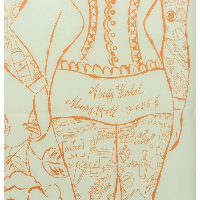 1950s Andy Warhol "Tattooed Woman Holding a Rose" For Sale - Image 5 of 6