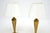 Mid-Century Modern Vintage Brass Table Lamps, 1970s, Set of 2 For Sale - Image 3 of 9