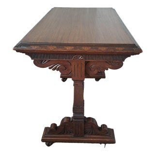 Aesthetic Movement Walnut Centre Table, 1860 For Sale