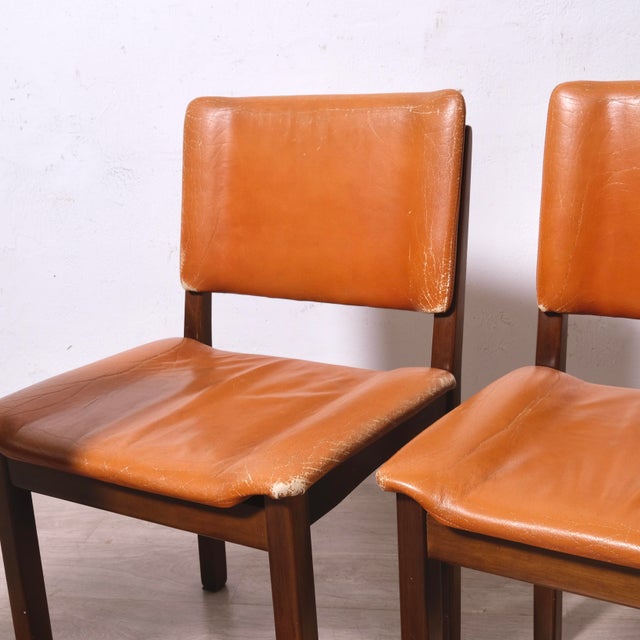 Vintage Leather Chairs, 1970s, Set of 4 For Sale - Image 17 of 18