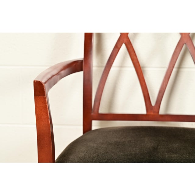 Bernhardt Regency Carved Mahogany Dining Chairs | Set of Six For Sale - Image 9 of 15