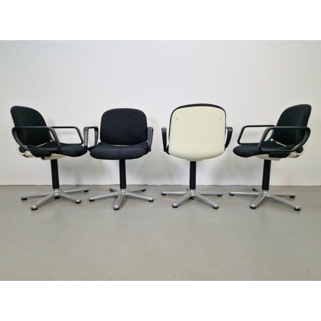 Vintage Space Age Office 232 Chairs by Wilhelm Ritz for Wilkhahn, 1970s, Set of 4 For Sale - Image 16 of 16