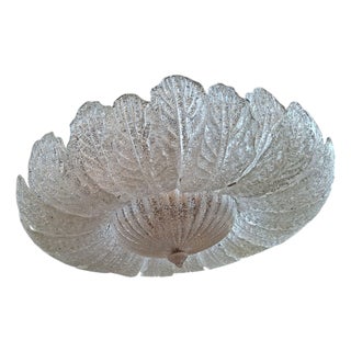 Murano Glass Ceiling Light attributed to Barovier and Toso, 1950 For Sale