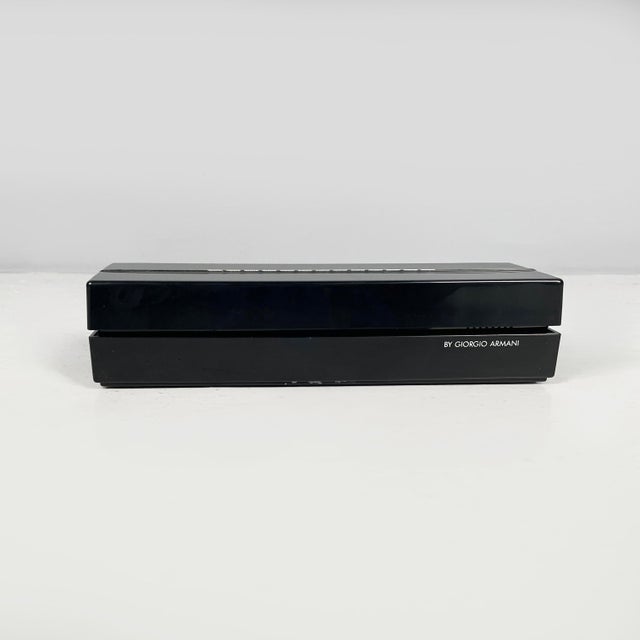 Italian Modern Black Plastic Telephone Notturno by Giorgio Armani, 1980s For Sale - Image 3 of 11