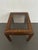 Brown 1980s Vintage Drexel Heritage Accolade Collection Glass-Top End Table For Sale - Image 8 of 12