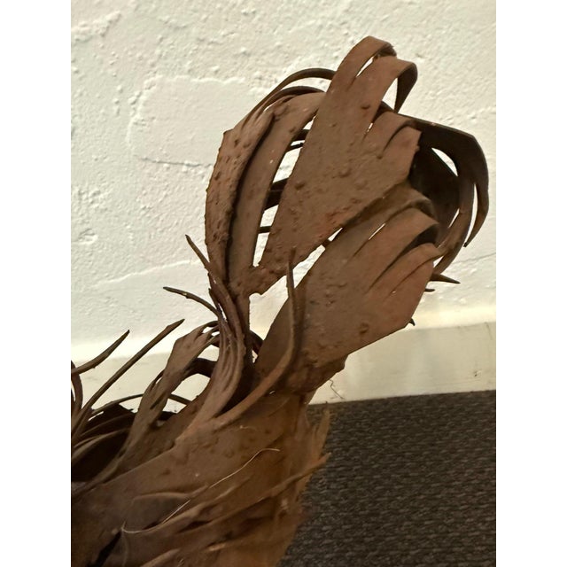Abstract Expressionist Welded Steel Rooster Sculpture For Sale In Los Angeles - Image 6 of 8