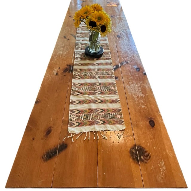 Bring warm, rich texture and rustic charm to your dining or console table with this vintage hand-woven Southwestern...