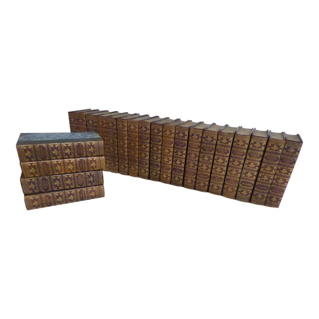 Antique Leatherbound Works of Sir Walter Scott - Set 22 For Sale