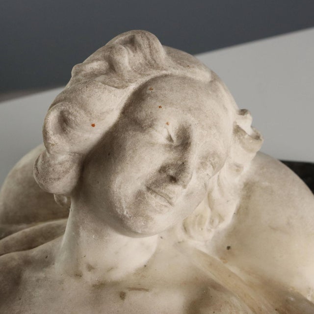 Bust of a Young Woman, Marble For Sale - Image 5 of 10