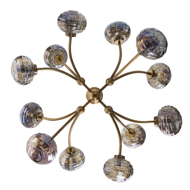 Arteriors Home Merrick Gold Iron Chandelier For Sale - Image 9 of 10