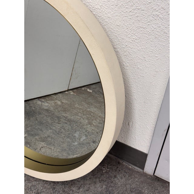 Animal Skin Restoration Hardware Shagreen Mirror For Sale - Image 7 of 12