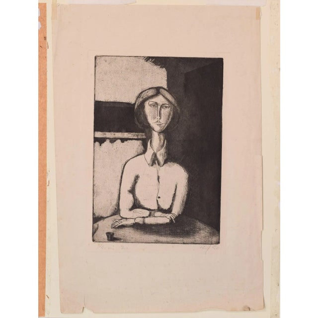 After Pablo Picasso, Portrait of a Lady, 1920s, Etching For Sale - Image 3 of 9