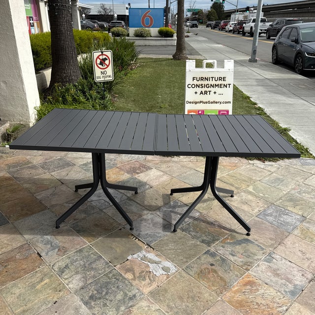 Metal Crate & Barrel Lanai Fliptop Outdoor Patio Dining Table For Sale - Image 7 of 12