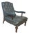 Antique Library Chair in Leather, 1860s For Sale